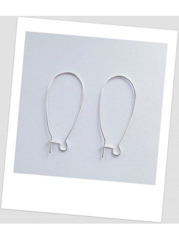 Швензы металлические 38 мм х 16 мм, цвет: серебряный, упаковка -30 пар (id:400003)