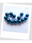Намистина з гематиту немагнітна синього кольору 10 мм упаковка - 5 шт. (id:100104)