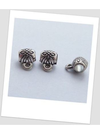 Бейл-бочечка сталевий металевий з візерунком 6мм х 6мм - упаковка 10 шт. (id: 250005)