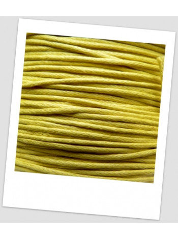 Шнур хлопковый вощеный 1 мм желтый (id: 500012)