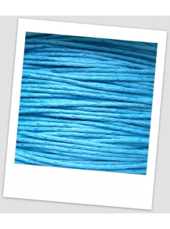 Шнур хлопковый вощеный голубой 1 мм (id: 500016)