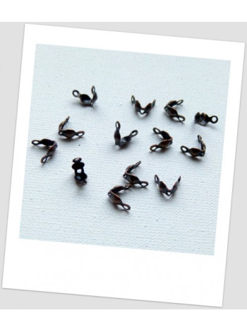 Каллоты металлические, медного цвета, 8х4 мм (Упаковка- 10 шт.) (id:270069)