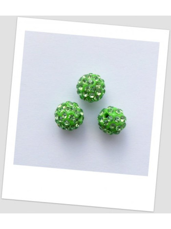 Намистина "Шамбала" (полімерна глина) 10 мм, колір: салатовий (id: 180004)