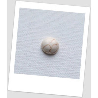 Кабошон из натурального камня: Белая Бирюза, 16 мм (id: 740007)