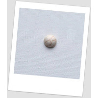 Кабошон из натурального камня: Белая Бирюза, 8 мм (id: 740003)