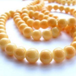 Перли скляні однотонні