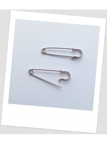 Декоративная булавка металлическая, колір стальной, 5 x 1.3 см, упаковка - 5 шт. (id: 290007)