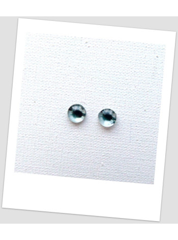 Глазки стеклянные для кукол и игрушек (пара), 6 мм (id: 77308)