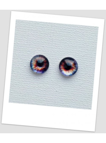 Глазки стеклянные для кукол и игрушек (пара), 8 мм (id: 77029)