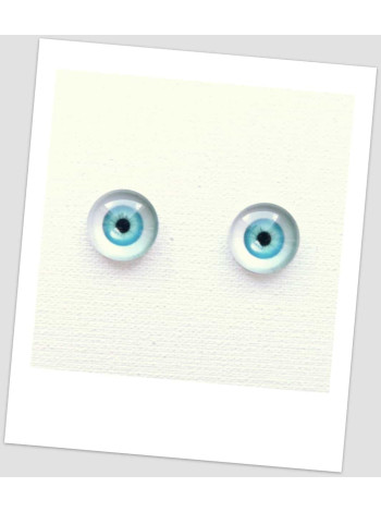 Глазки стеклянные для кукол и игрушек (пара), 8 мм (id: 730087)