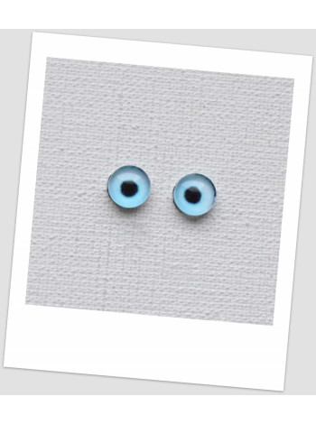 Глазки стеклянные для кукол и игрушек (пара), 6 мм (id: 77393)