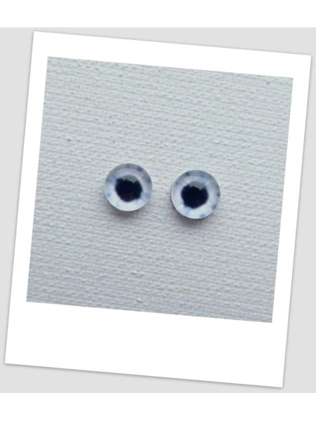 Очі скляні для ляльок та іграшок (пара), 12 мм (id: 77920)