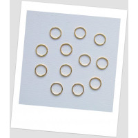 Колечки соединительные металлический, цвет золото, 14 мм, упаковка - 4 шт. (id:670017)