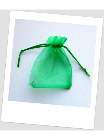 Мішечок упаковочний з органзи  (13 х 18 см), зелений (id: 700063)