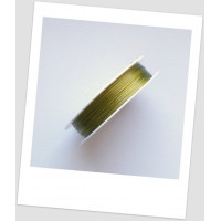 Тросик ювелирный, катушка - 100 метров. колір золотой. (id: 510004)