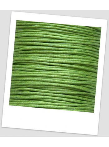 Шнур хлопковый вощеный светло-зеленый 1 мм (id: 500018)
