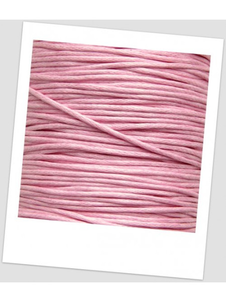 Шнур хлопковый вощеный 1 мм нежно розовый (id: 500040)